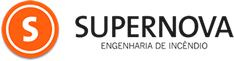 Logo da supernova: Uma bola laranja com a letra s no meio